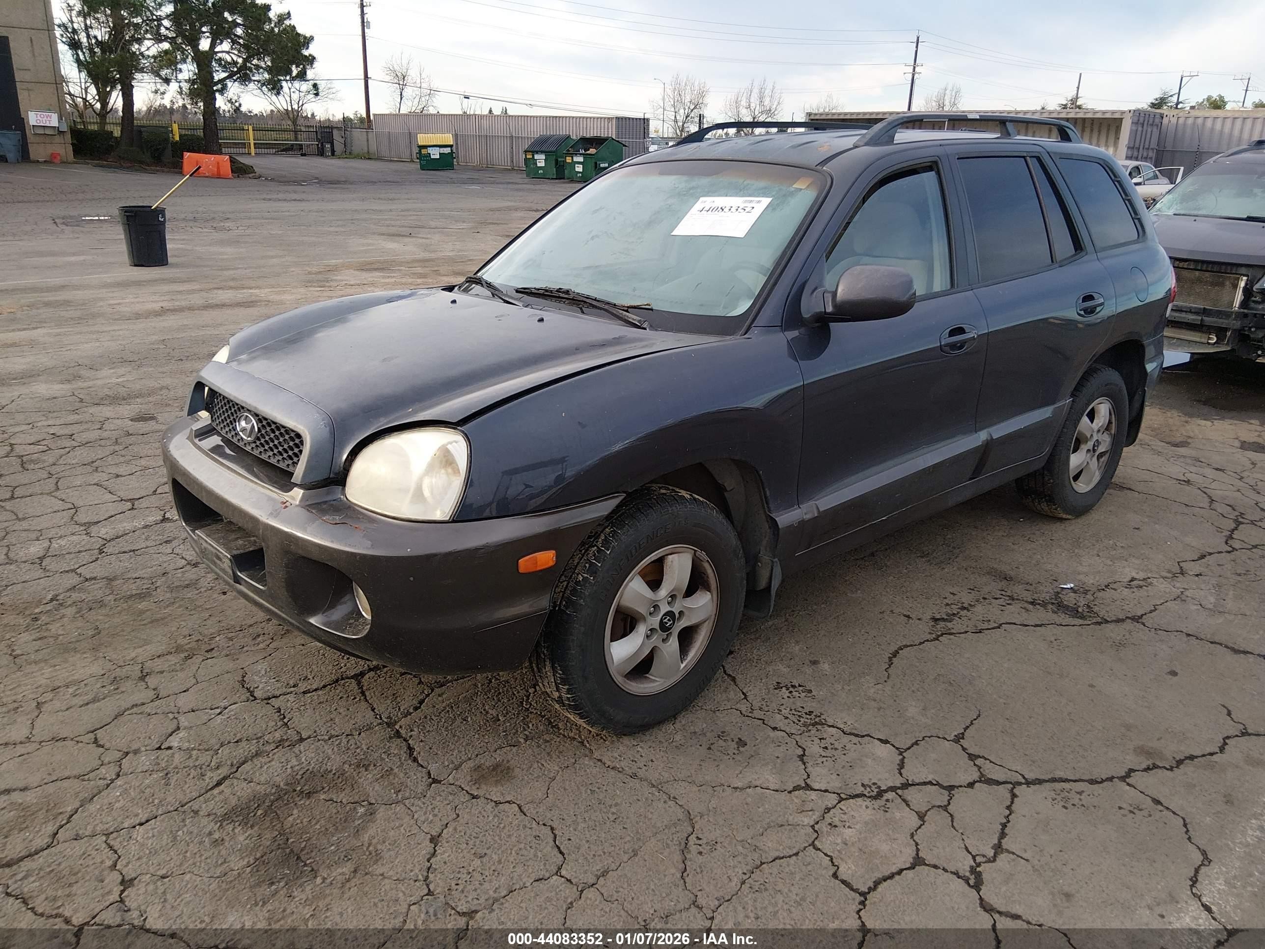 2006 Hyundai Santa Fe Gls Blue vin: KM8SC73D56U043379
