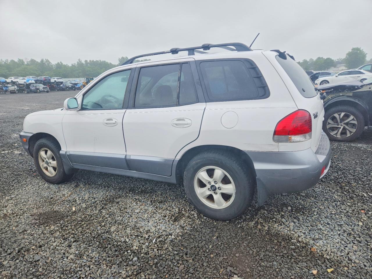 2006 Hyundai Santa Fe Gls White vin: KM8SC73D56U071781