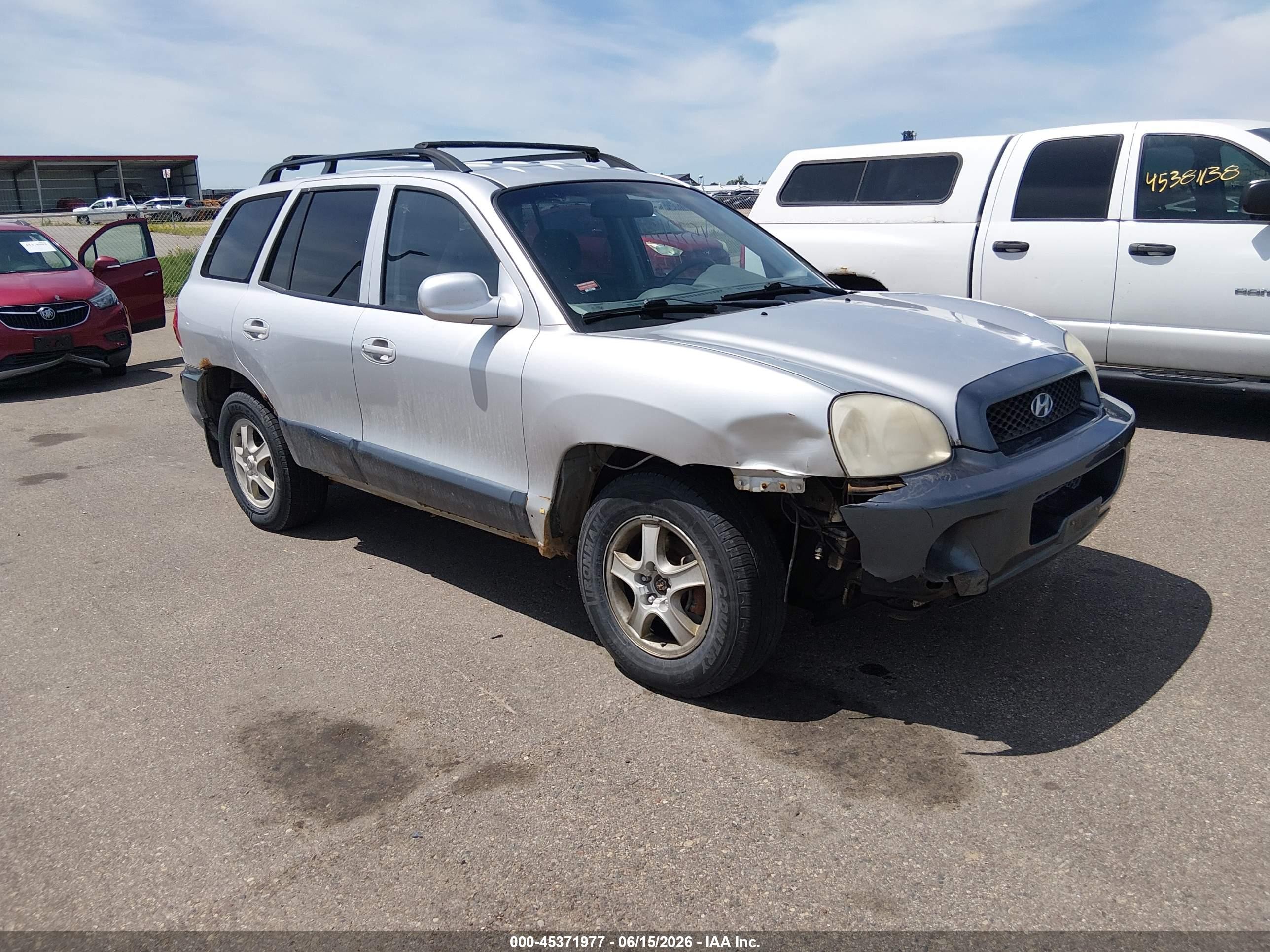 2002 Hyundai Santa Fe Gls/lx Gray vin: KM8SC73D62U201674