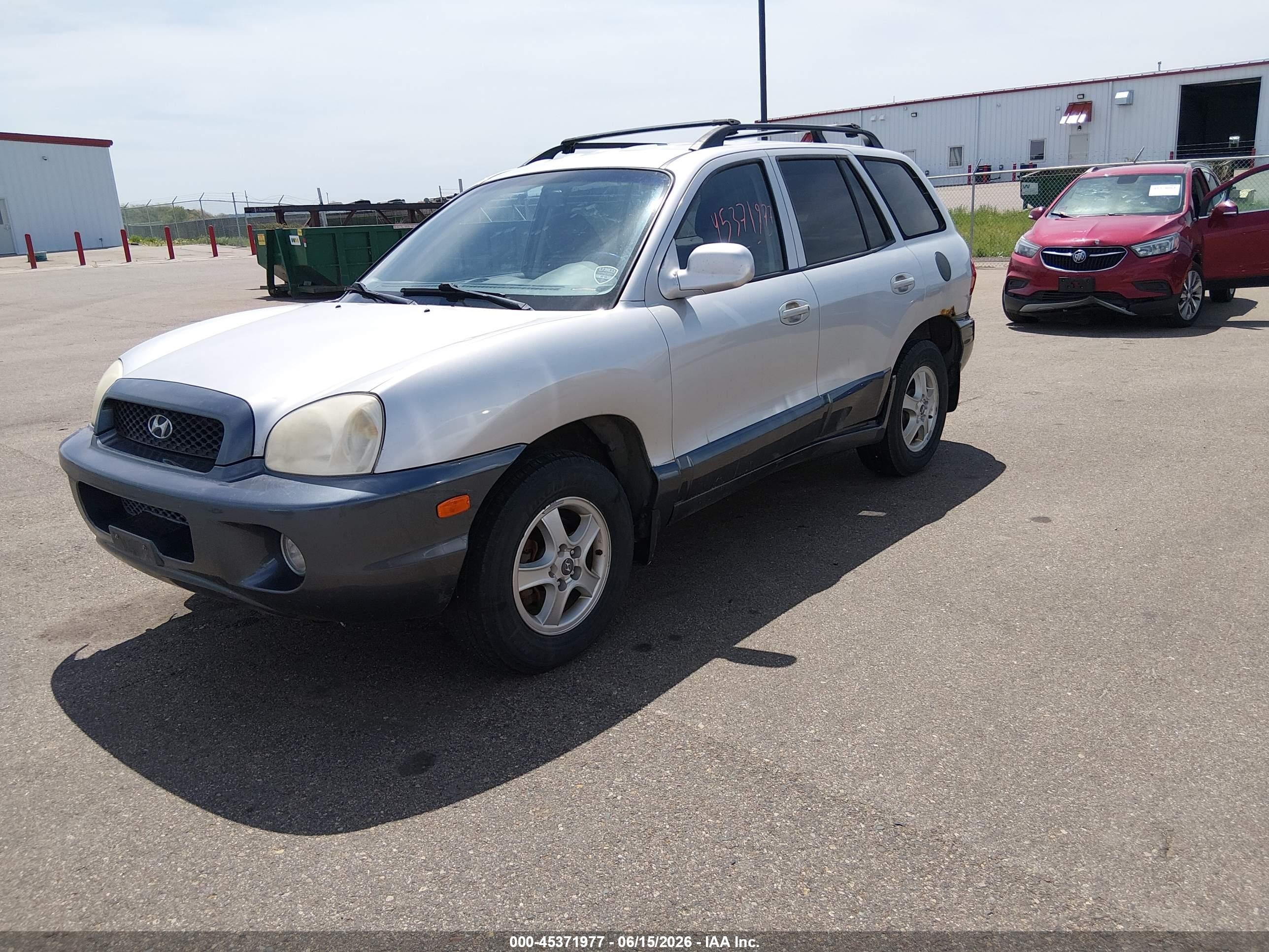 2002 Hyundai Santa Fe Gls/lx Gray vin: KM8SC73D62U201674