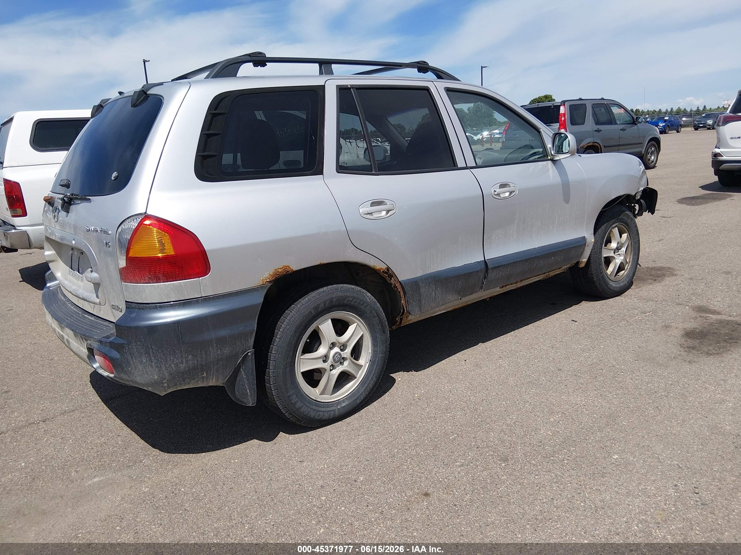 2002 Hyundai Santa Fe Gls/lx Gray vin: KM8SC73D62U201674