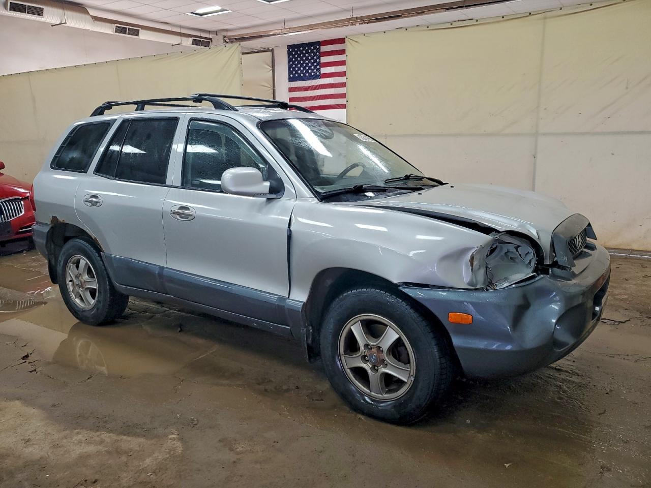 2002 Hyundai Santa Fe Gls Серебряный vin: KM8SC73D62U233847