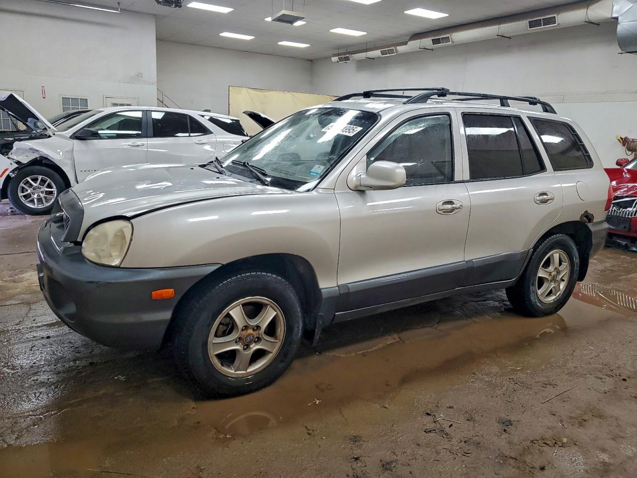 2002 Hyundai Santa Fe Gls Silver vin: KM8SC73D62U233847