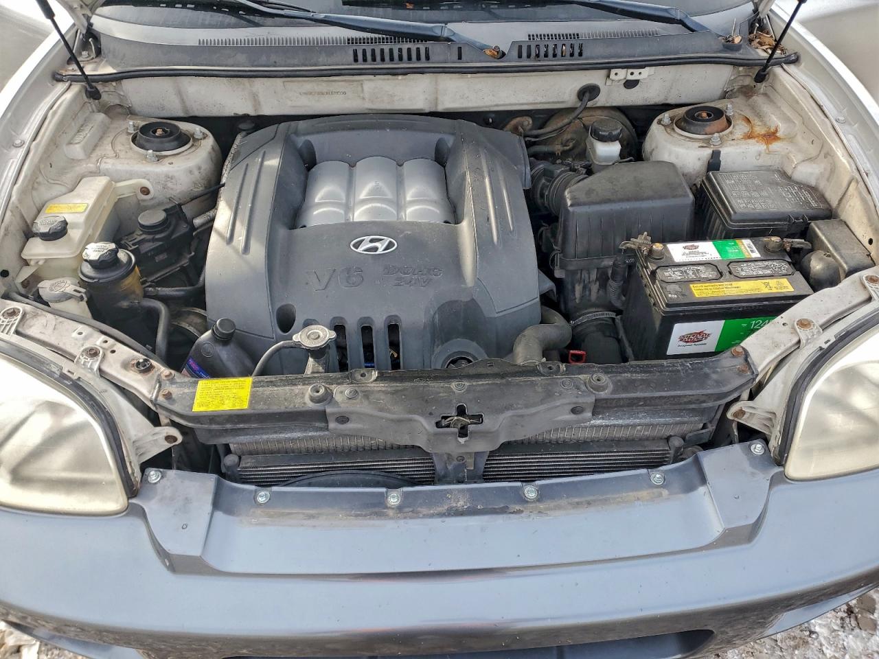 2003 Hyundai Santa Fe Gls Silver vin: KM8SC73D63U378596