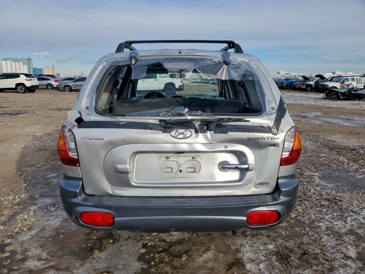 2003 Hyundai Santa Fe Gls Silver vin: KM8SC73D63U378596