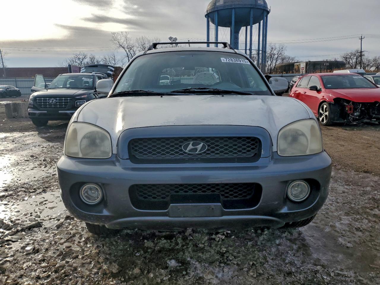 2003 Hyundai Santa Fe Gls Silver vin: KM8SC73D63U378596