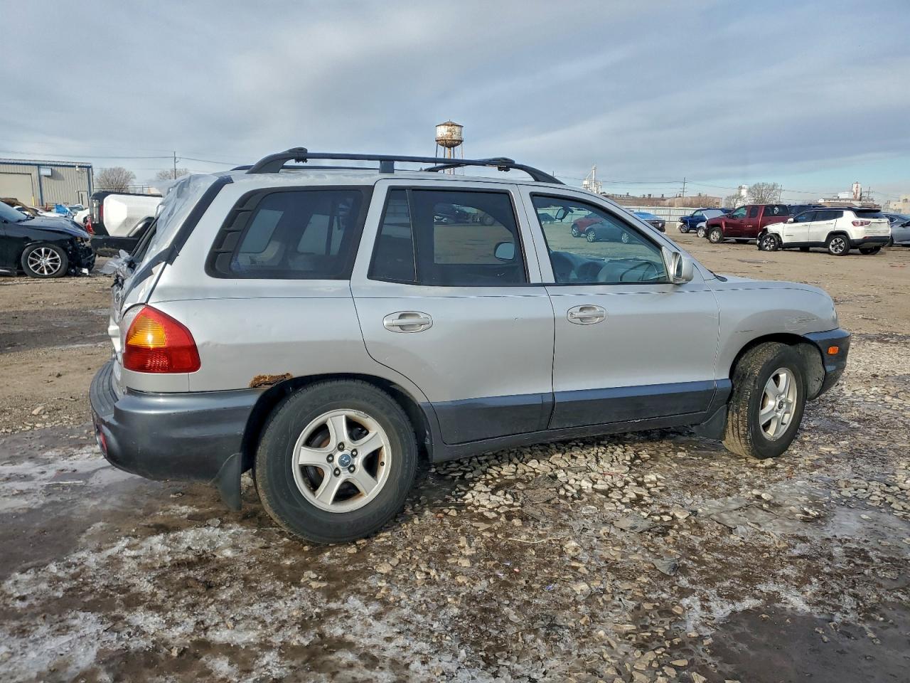2003 Hyundai Santa Fe Gls Silver vin: KM8SC73D63U378596
