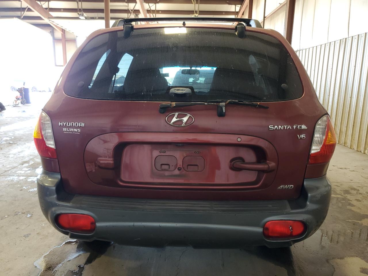 2004 Hyundai Santa Fe Gls Maroon vin: KM8SC73D64U621373