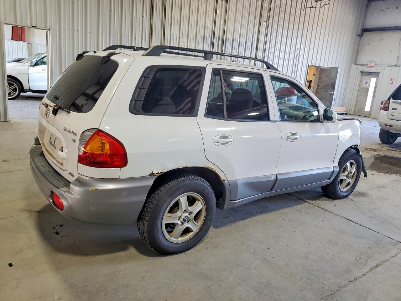 2004 Hyundai Santa Fe Gls White vin: KM8SC73D64U722283
