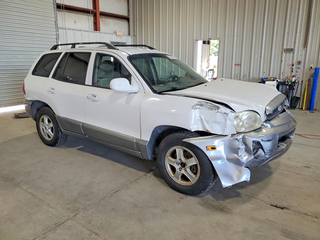 2004 Hyundai Santa Fe Gls White vin: KM8SC73D64U722283