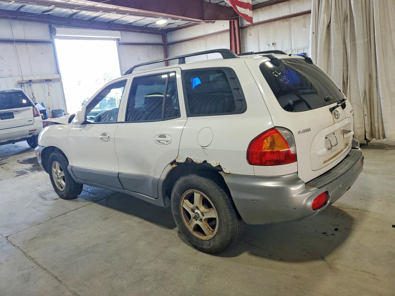 2004 Hyundai Santa Fe Gls White vin: KM8SC73D64U722283