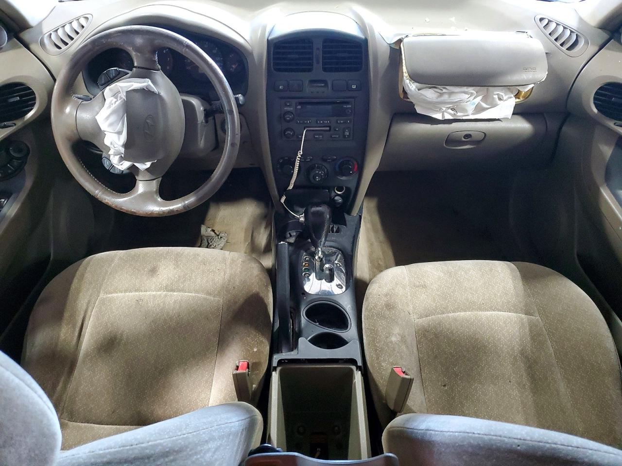 2004 Hyundai Santa Fe Gls White vin: KM8SC73D64U722283