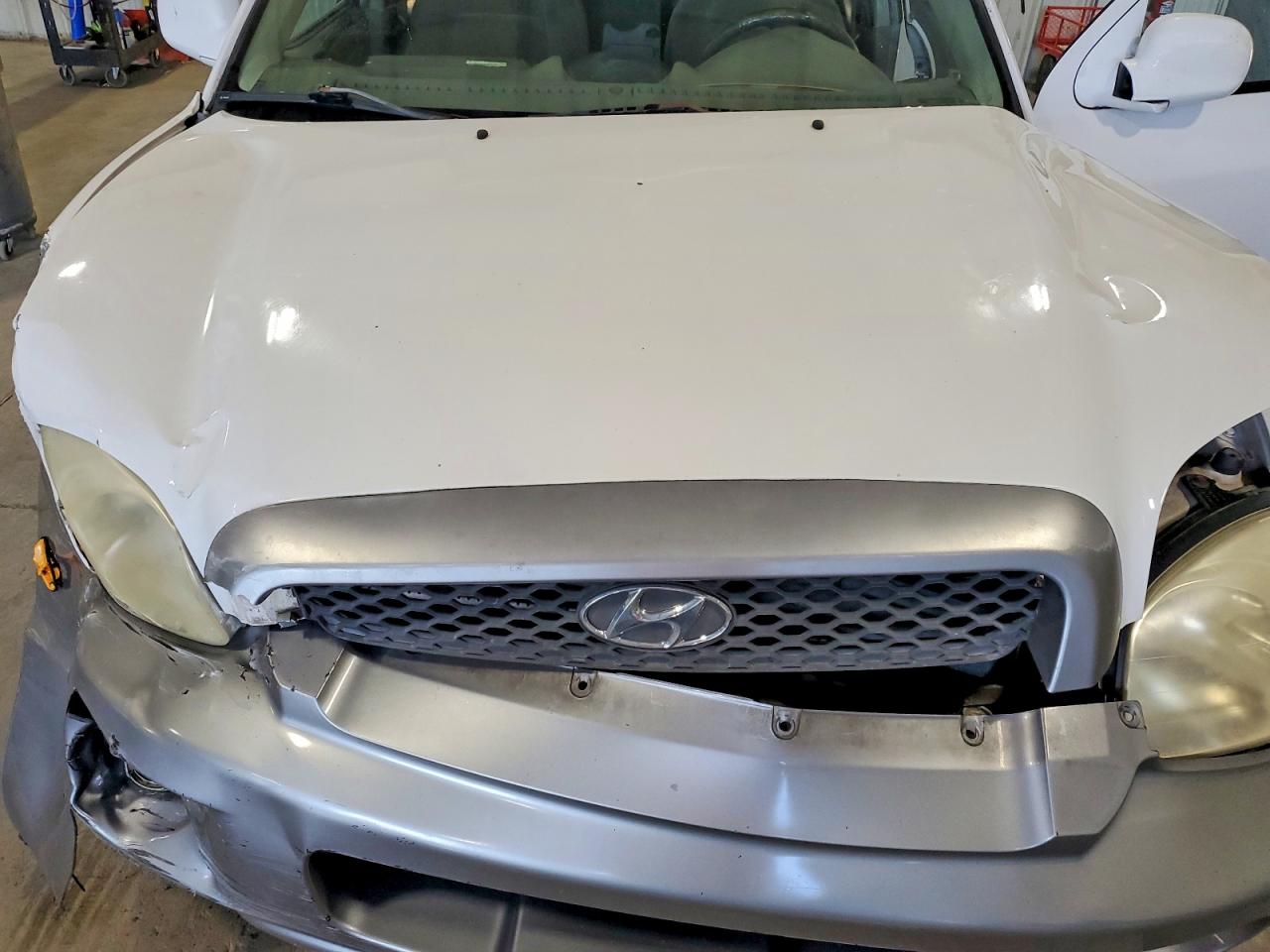 2004 Hyundai Santa Fe Gls White vin: KM8SC73D64U722283