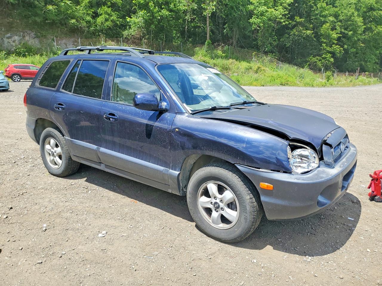 2005 Hyundai Santa Fe Gls Blue vin: KM8SC73D65U954853