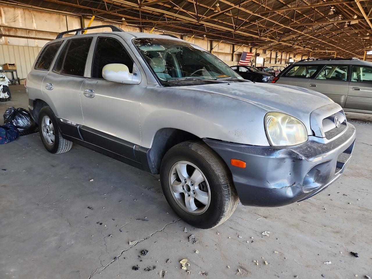 2005 Hyundai Santa Fe Gls Silver vin: KM8SC73D65U959213