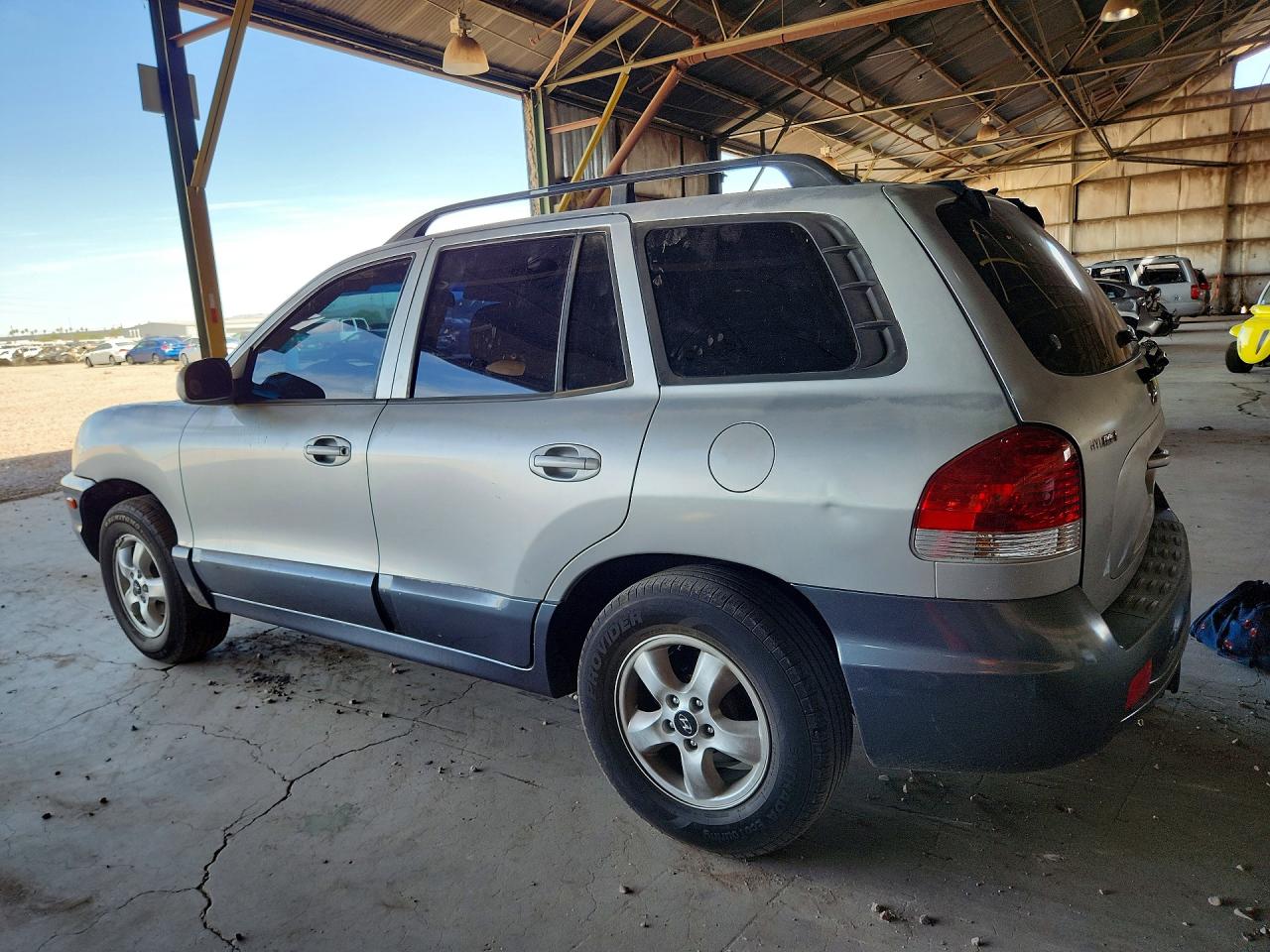 2005 Hyundai Santa Fe Gls Silver vin: KM8SC73D65U959213