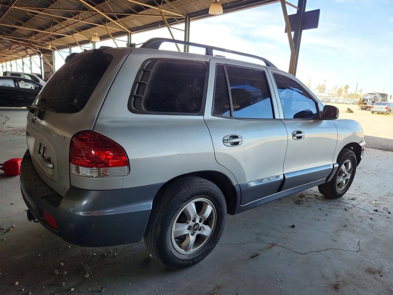 2005 Hyundai Santa Fe Gls Silver vin: KM8SC73D65U959213
