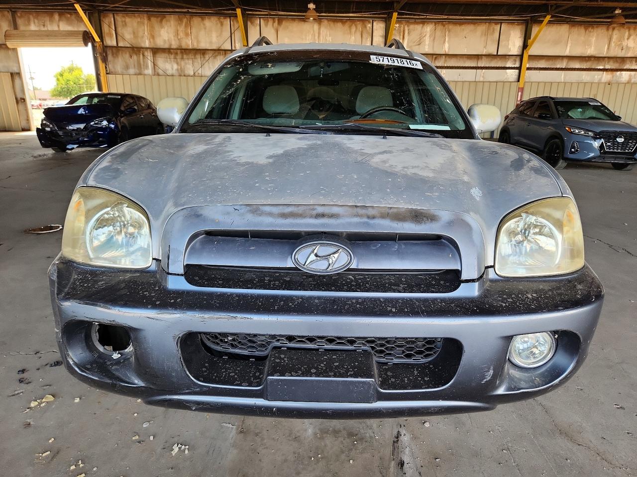 2005 Hyundai Santa Fe Gls Silver vin: KM8SC73D65U959213