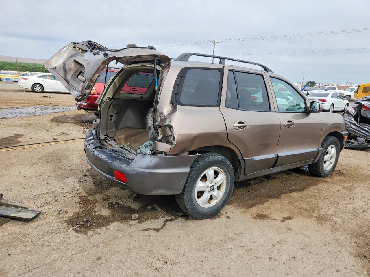 2005 Hyundai Santa Fe Gls Коричневый vin: KM8SC73D65U973452