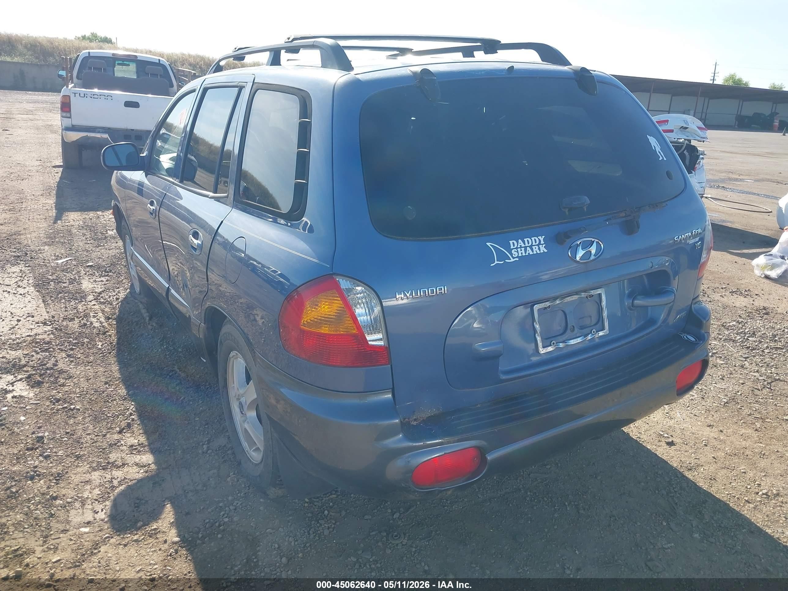 2002 Hyundai Santa Fe Gls/lx Blue vin: KM8SC73D72U228284