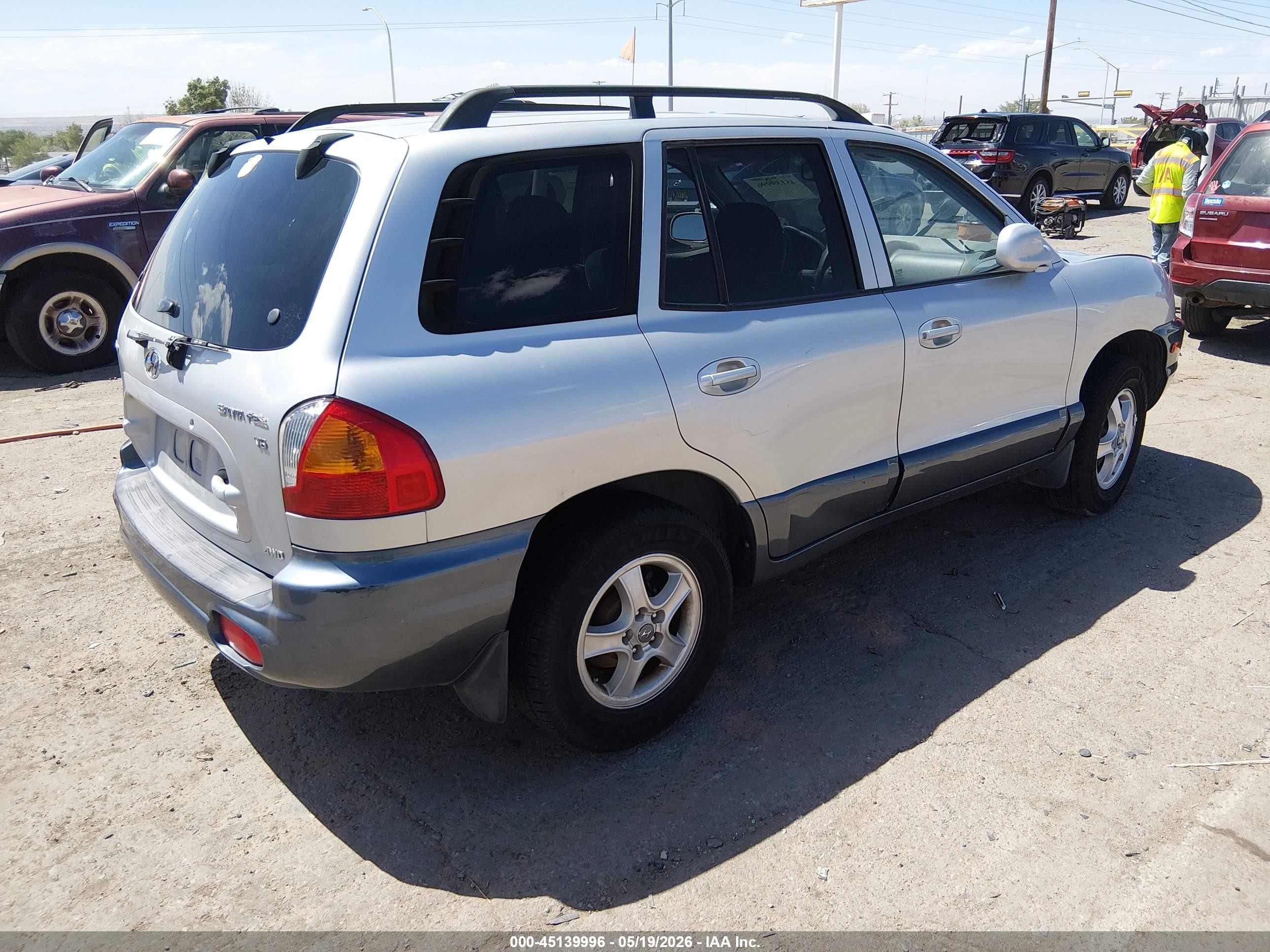 2002 Hyundai Santa Fe Gls/lx Gray vin: KM8SC73D72U243965