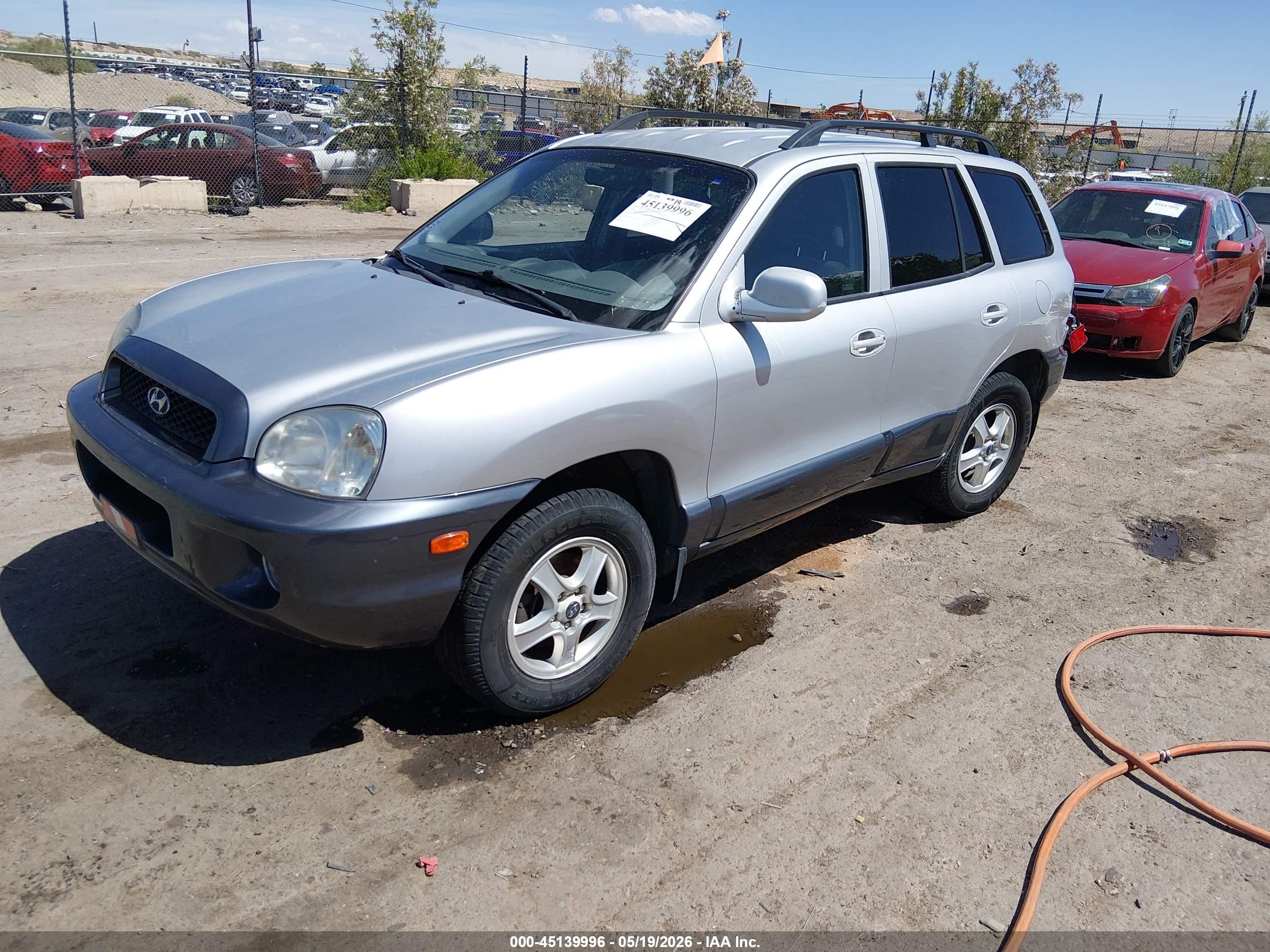 2002 Hyundai Santa Fe Gls/lx Gray vin: KM8SC73D72U243965