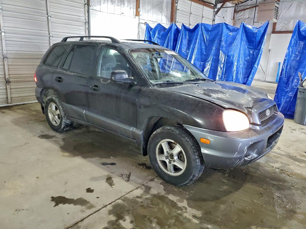2002 Hyundai Santa Fe Gls Black vin: KM8SC73D72U306336