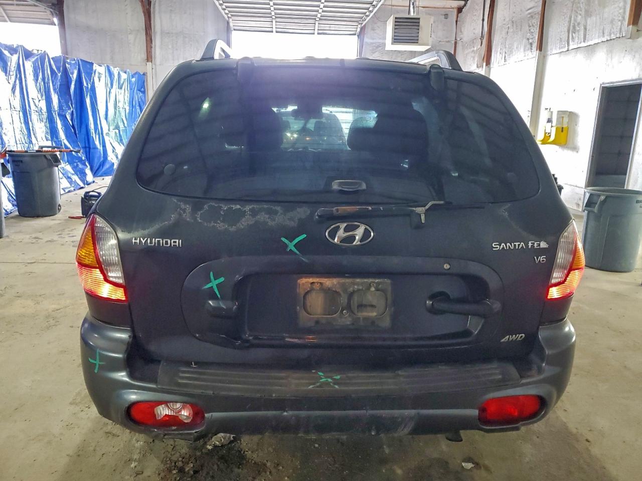 2002 Hyundai Santa Fe Gls Black vin: KM8SC73D72U306336