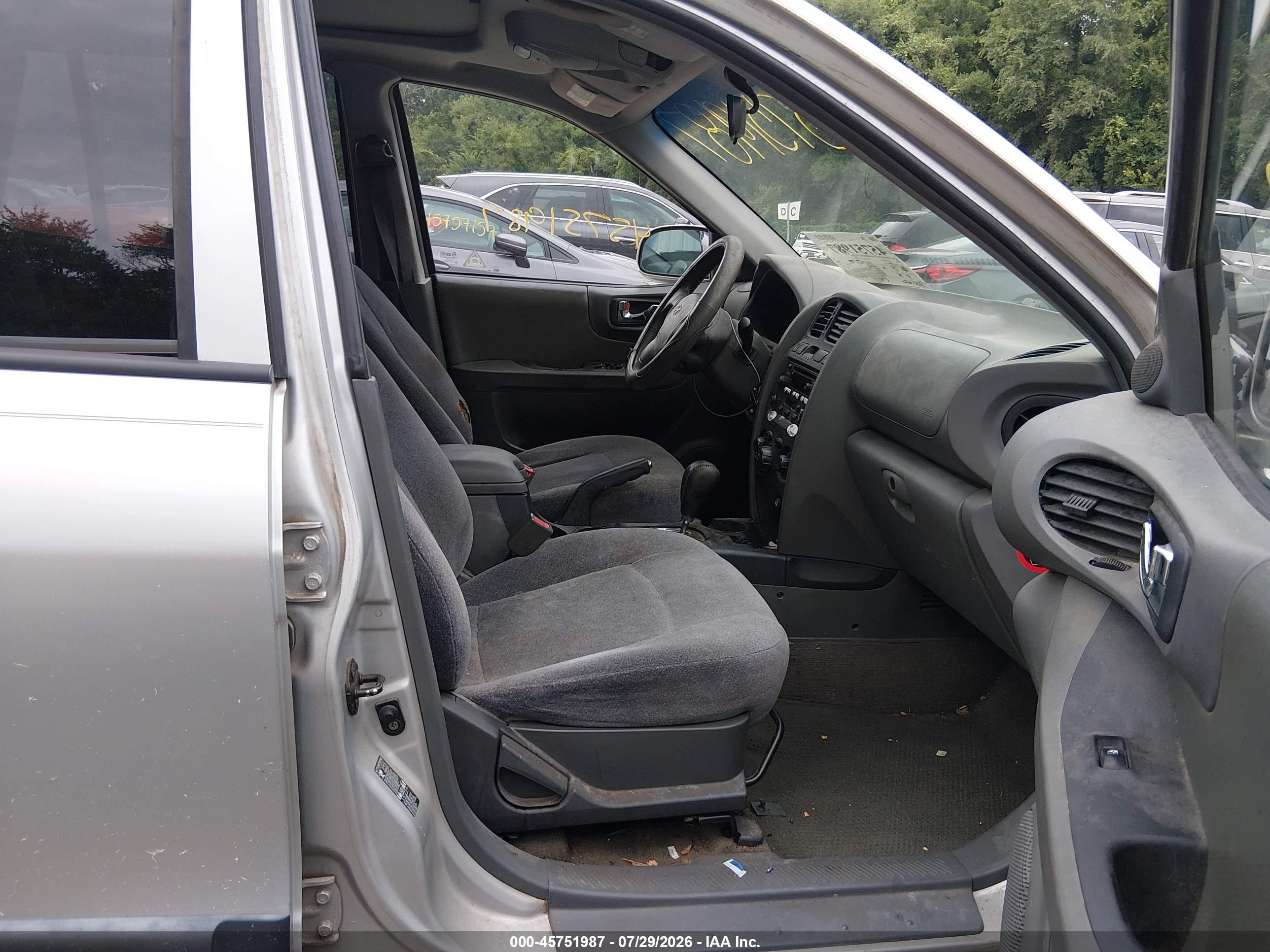 2004 Hyundai Santa Fe Gls/lx Silver vin: KM8SC73D74L660540