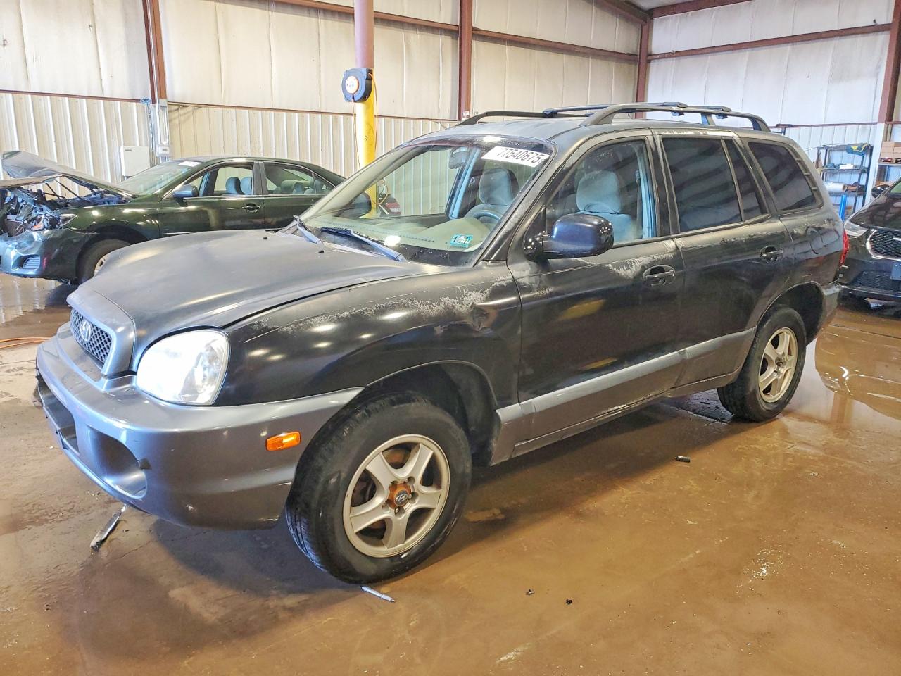 2004 Hyundai Santa Fe Gls Black vin: KM8SC73D74U724771