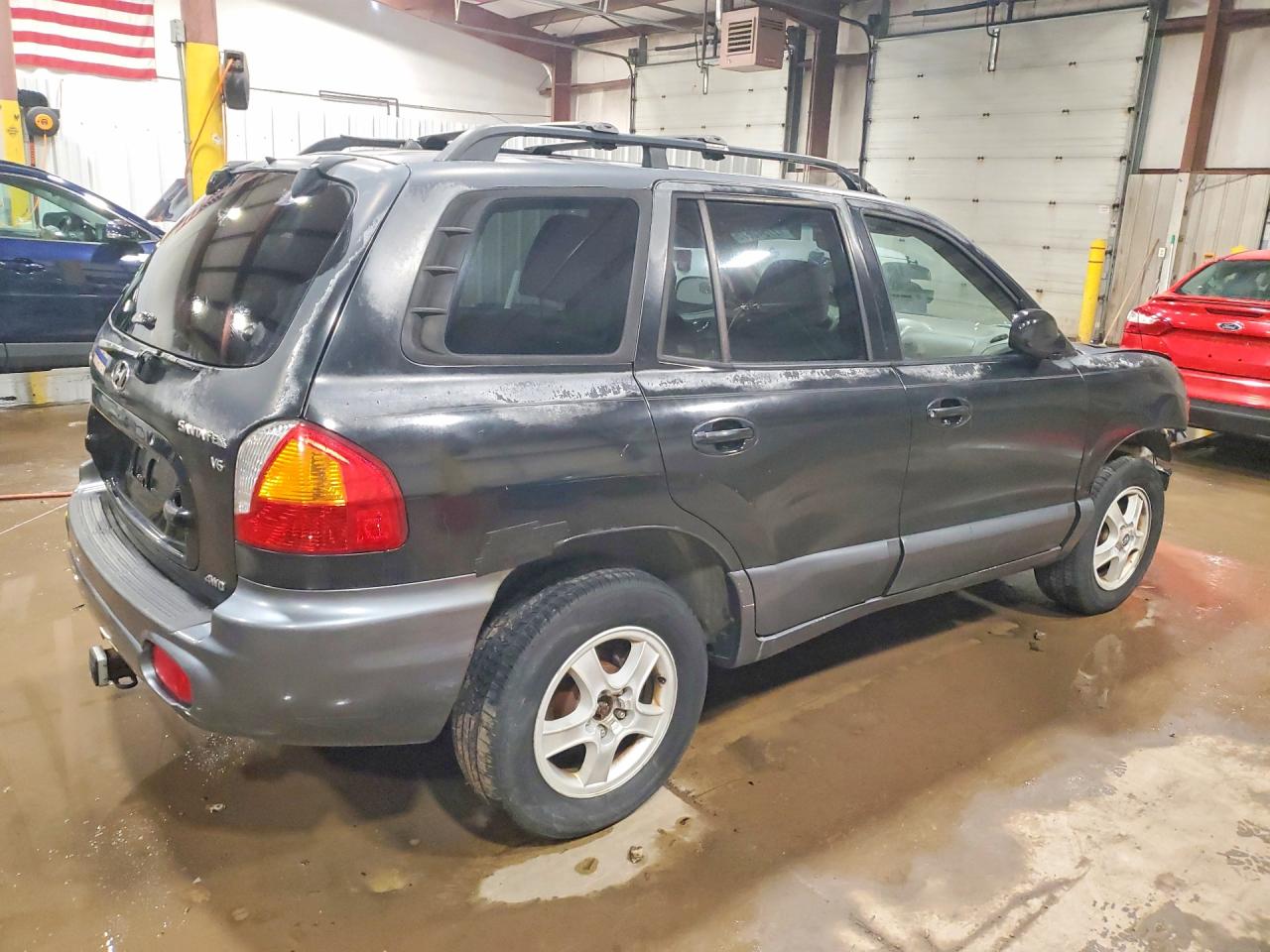 2004 Hyundai Santa Fe Gls Black vin: KM8SC73D74U724771