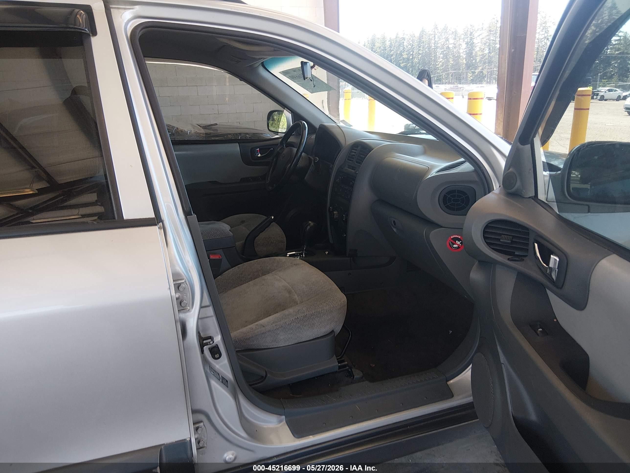2005 Hyundai Santa Fe Gls Silver vin: KM8SC73D75U960144