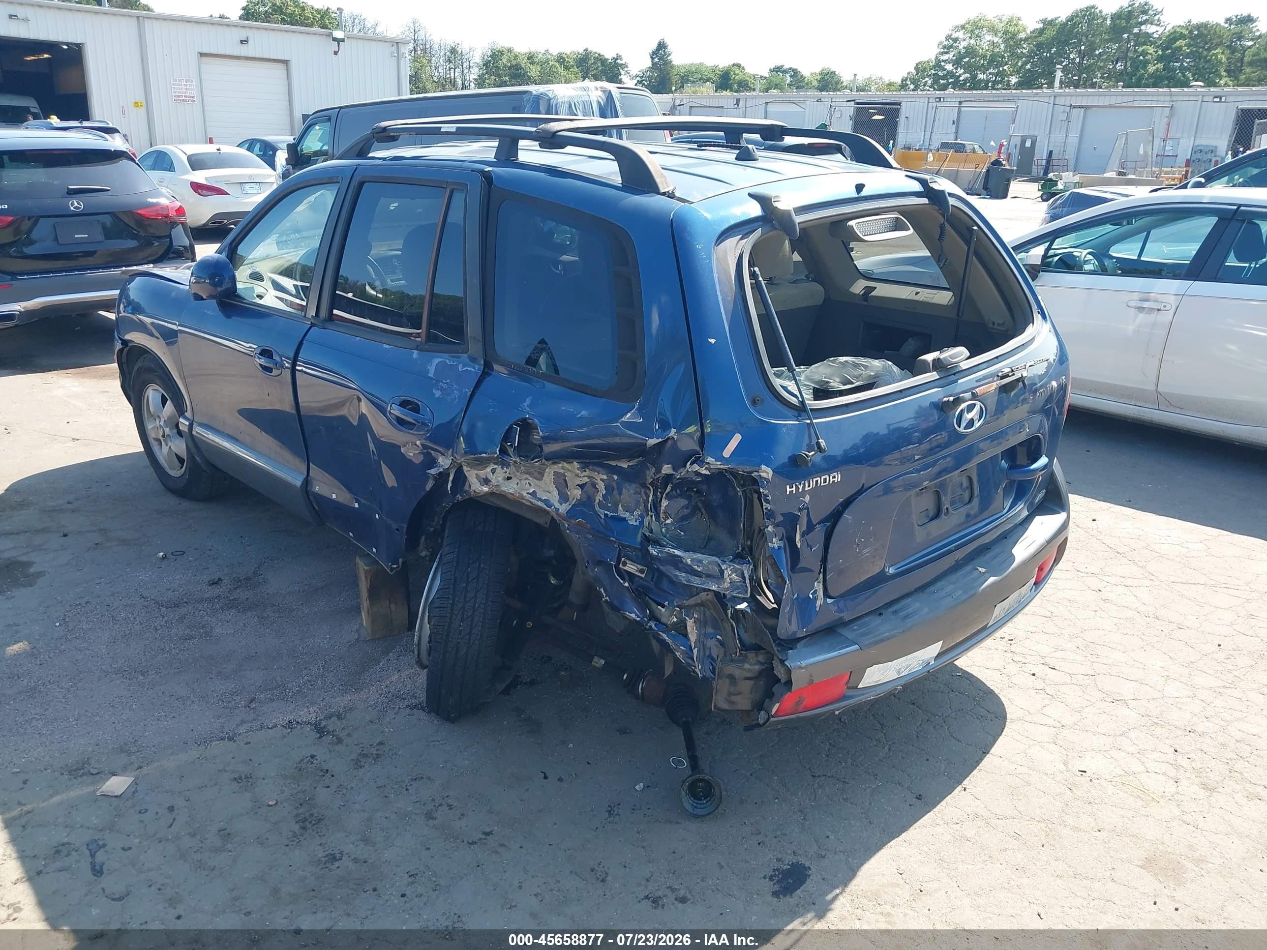 2006 Hyundai Santa Fe Gls Синий vin: KM8SC73D76U092289