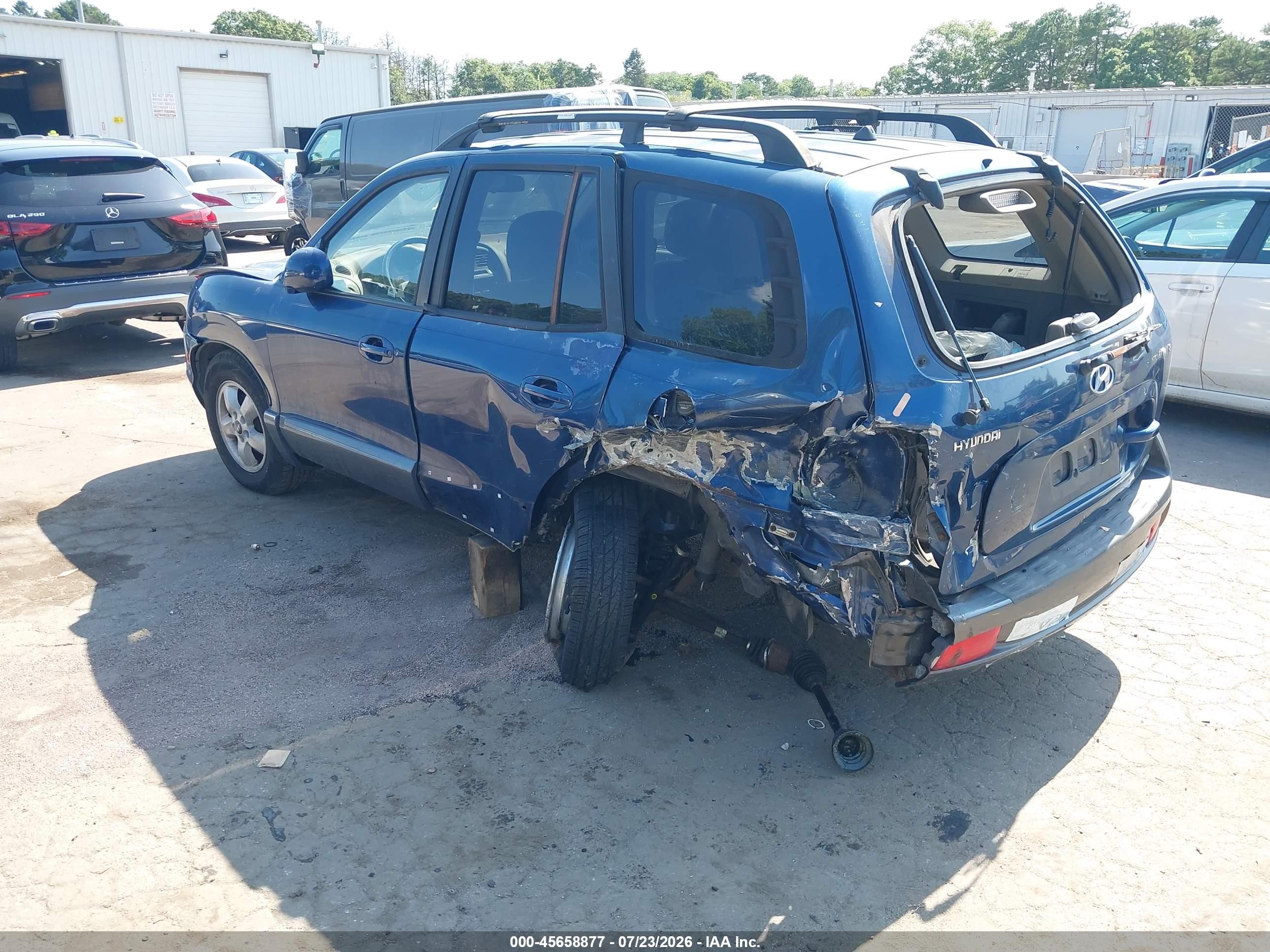 2006 Hyundai Santa Fe Gls Синий vin: KM8SC73D76U092289