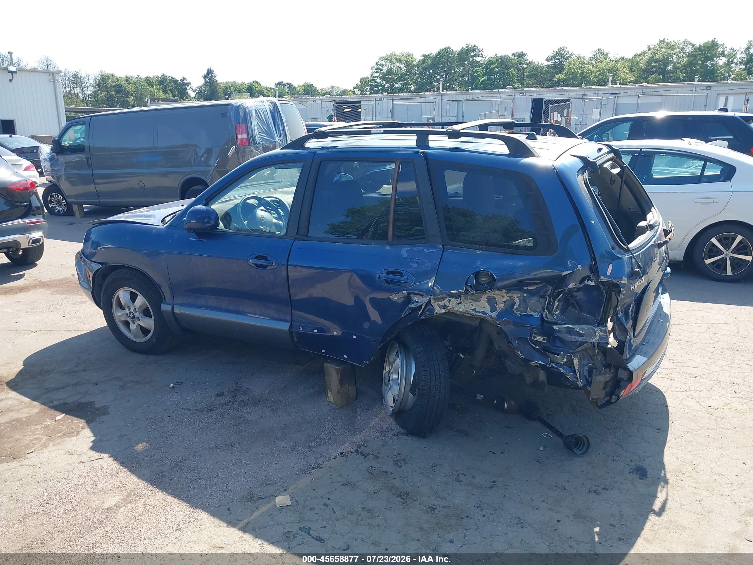 2006 Hyundai Santa Fe Gls Синий vin: KM8SC73D76U092289