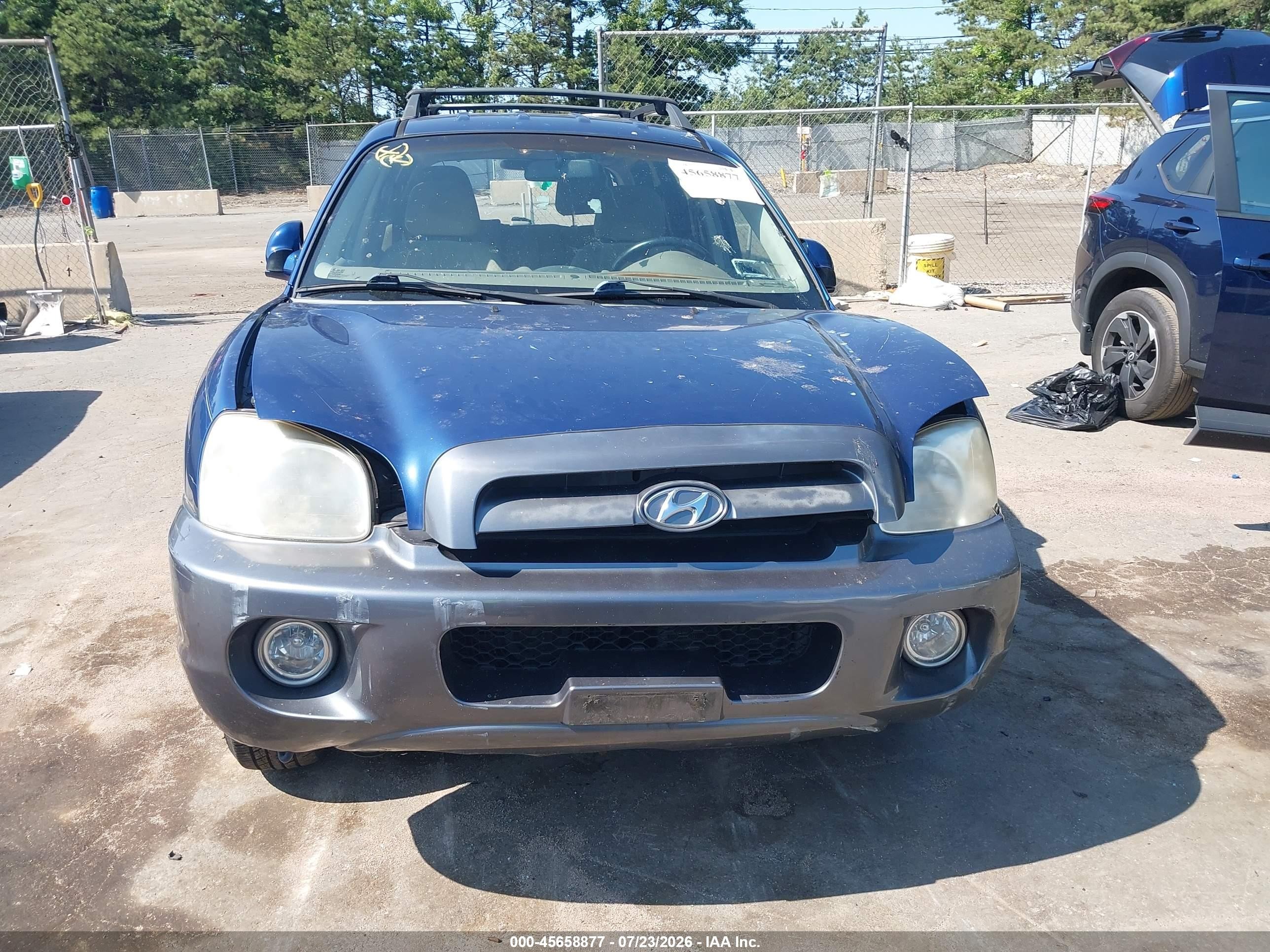 2006 Hyundai Santa Fe Gls Синий vin: KM8SC73D76U092289
