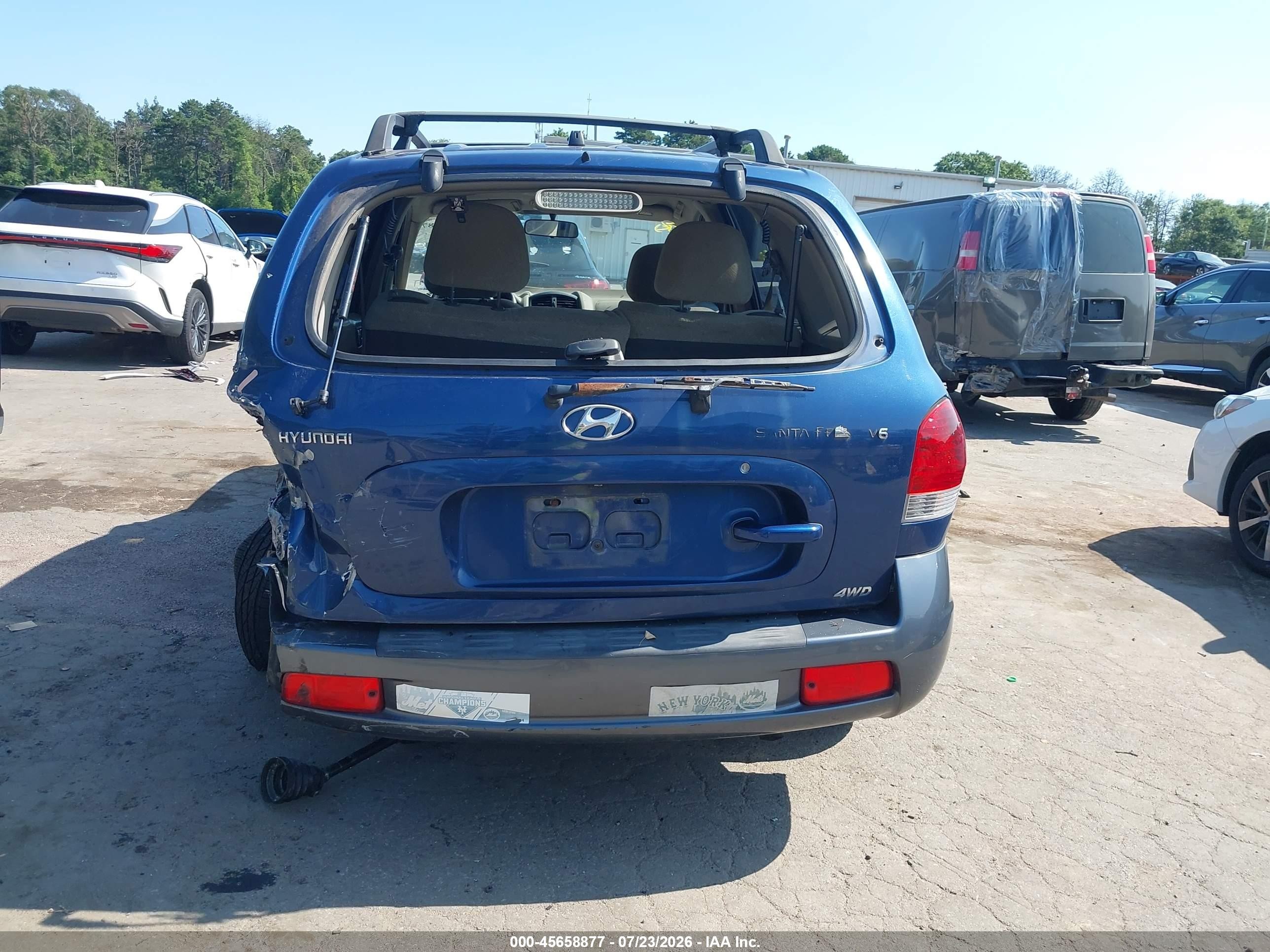 2006 Hyundai Santa Fe Gls Синий vin: KM8SC73D76U092289