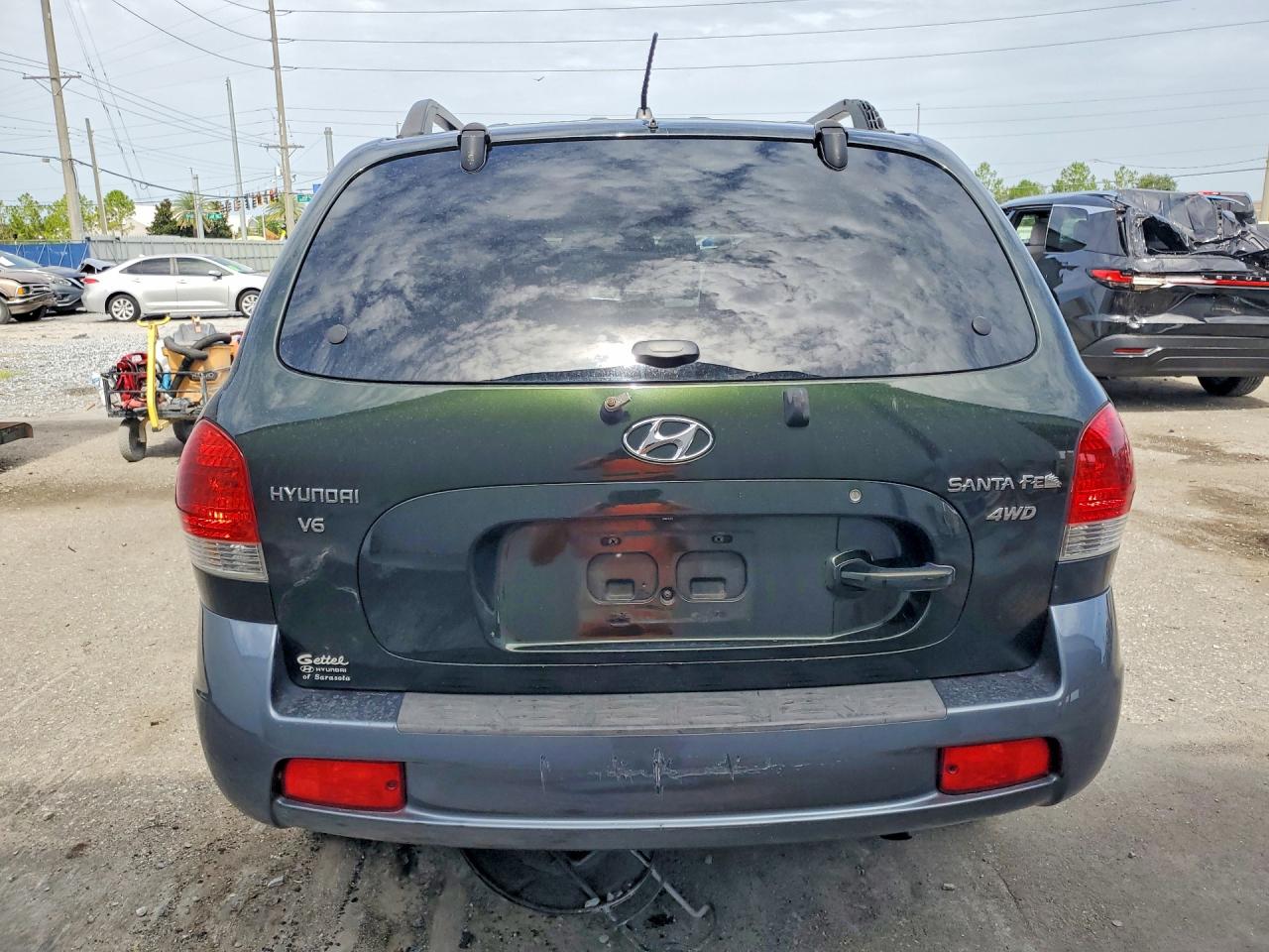 2006 Hyundai Santa Fe Gls Green vin: KM8SC73D76U111102