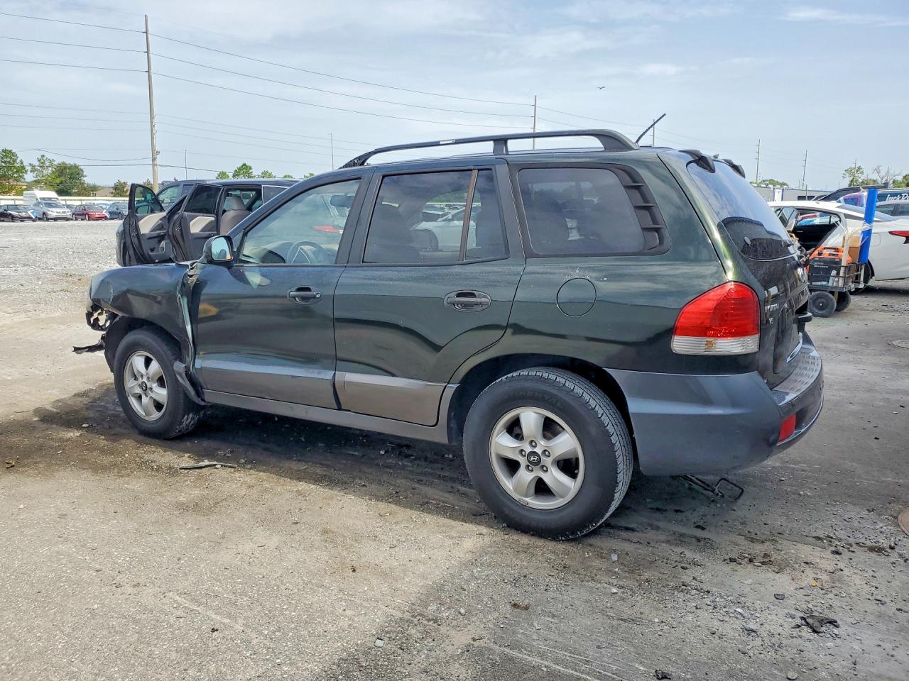 2006 Hyundai Santa Fe Gls Green vin: KM8SC73D76U111102