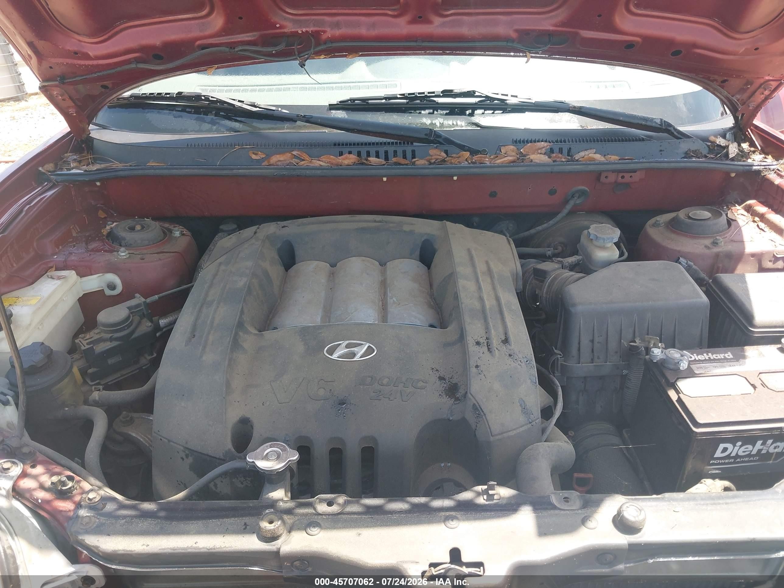 2002 Hyundai Santa Fe Gls/lx Red vin: KM8SC73D82U148430