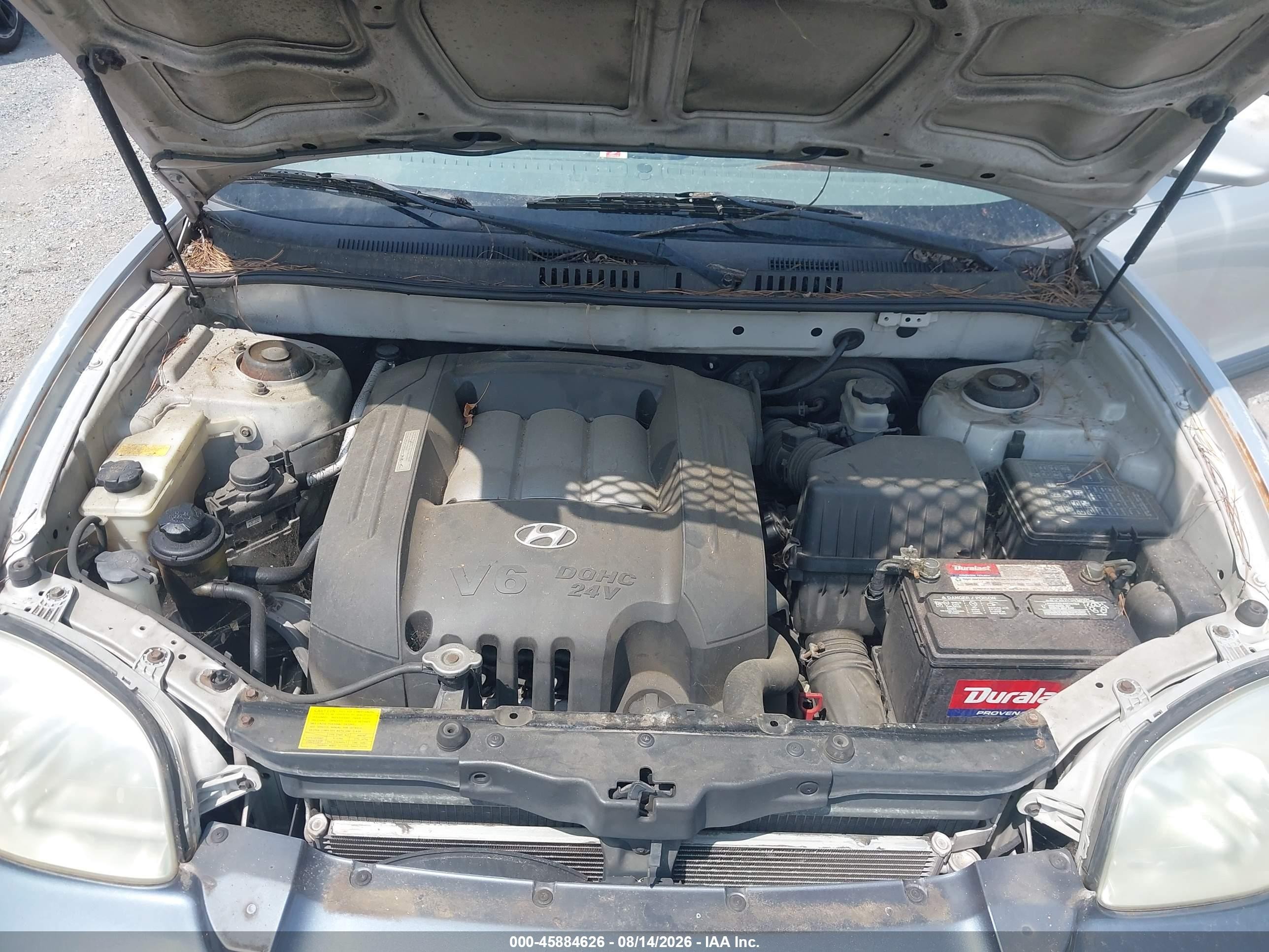 2002 Hyundai Santa Fe Gls/lx Silver vin: KM8SC73D82U258104