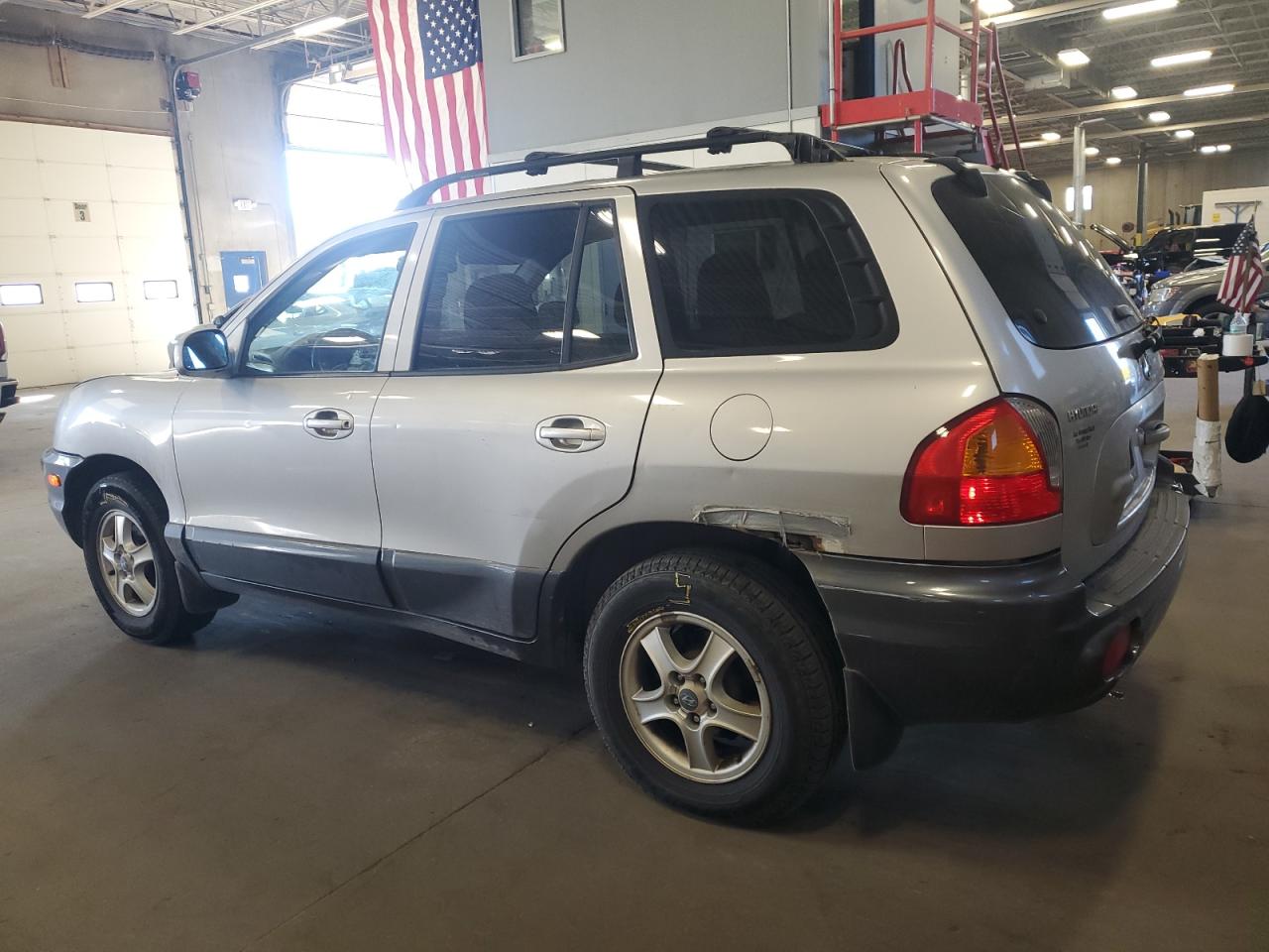 2003 Hyundai Santa Fe Gls Silver vin: KM8SC73D83U440774