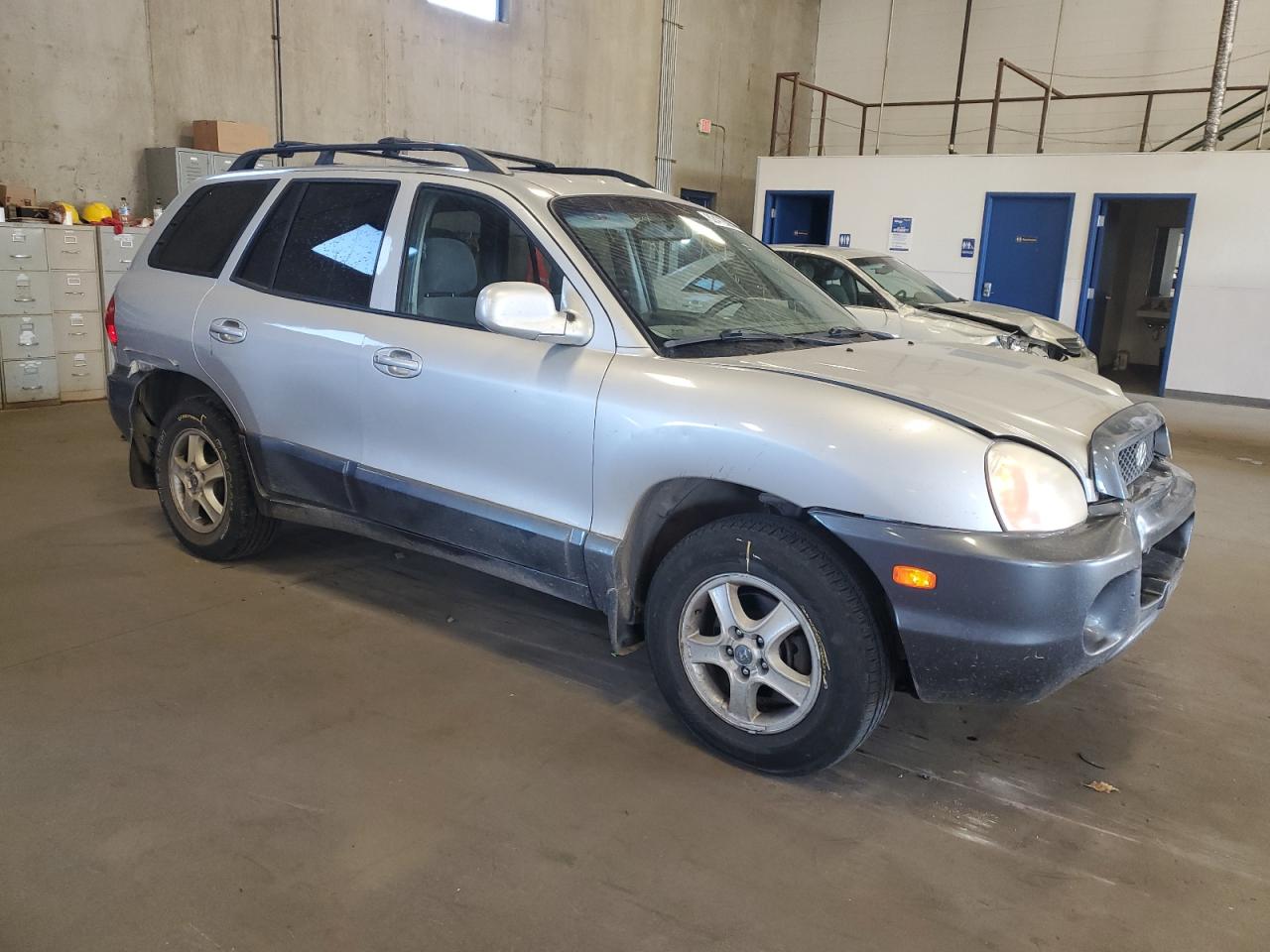 2003 Hyundai Santa Fe Gls Silver vin: KM8SC73D83U440774