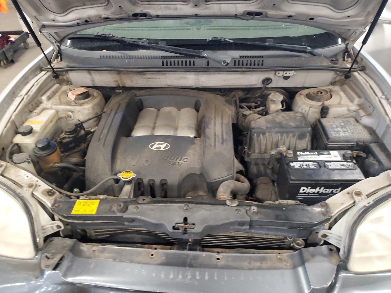 2003 Hyundai Santa Fe Gls Silver vin: KM8SC73D83U440774