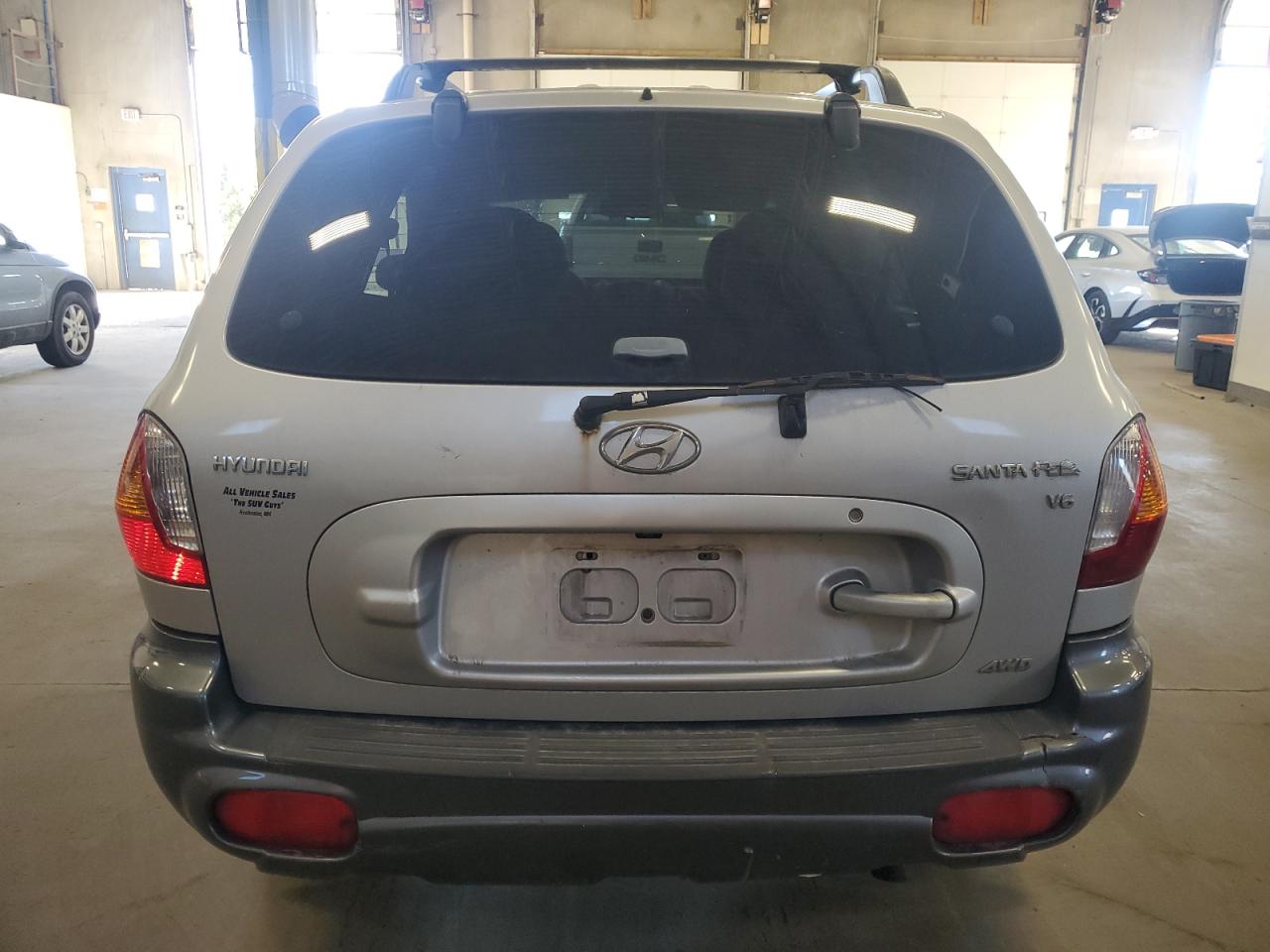 2003 Hyundai Santa Fe Gls Silver vin: KM8SC73D83U440774