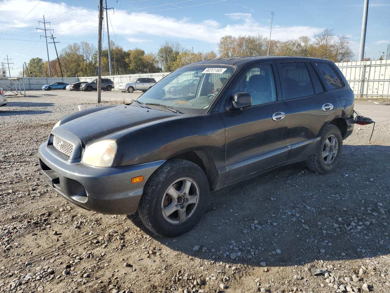 2003 Hyundai Santa Fe Gls Black vin: KM8SC73D83U500326