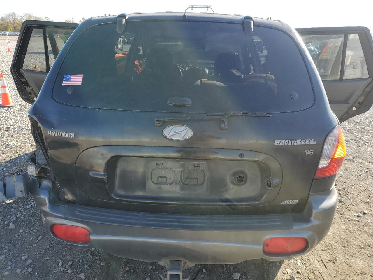 2003 Hyundai Santa Fe Gls Black vin: KM8SC73D83U500326