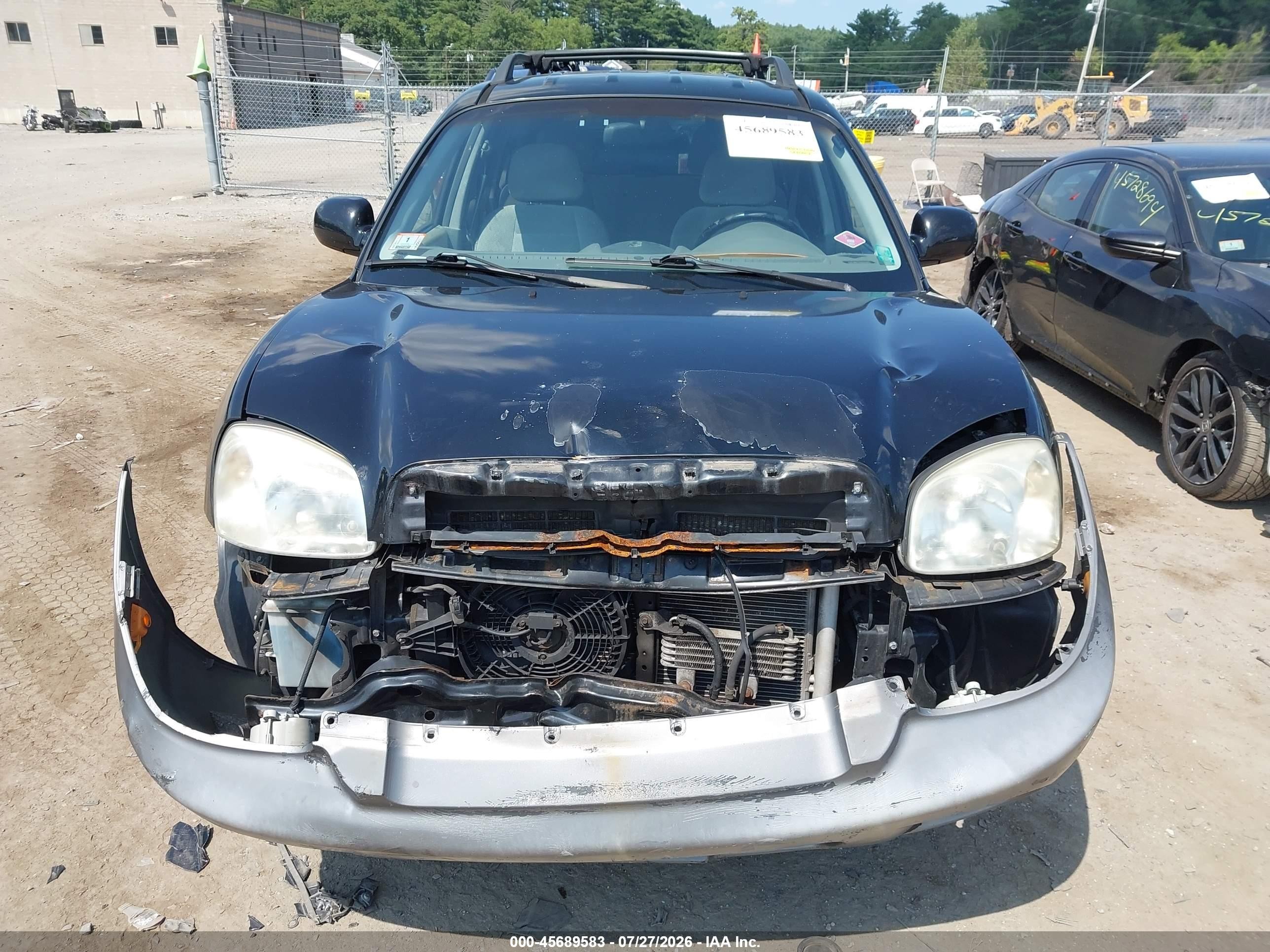 2005 Hyundai Santa Fe Gls Black vin: KM8SC73D85U979463