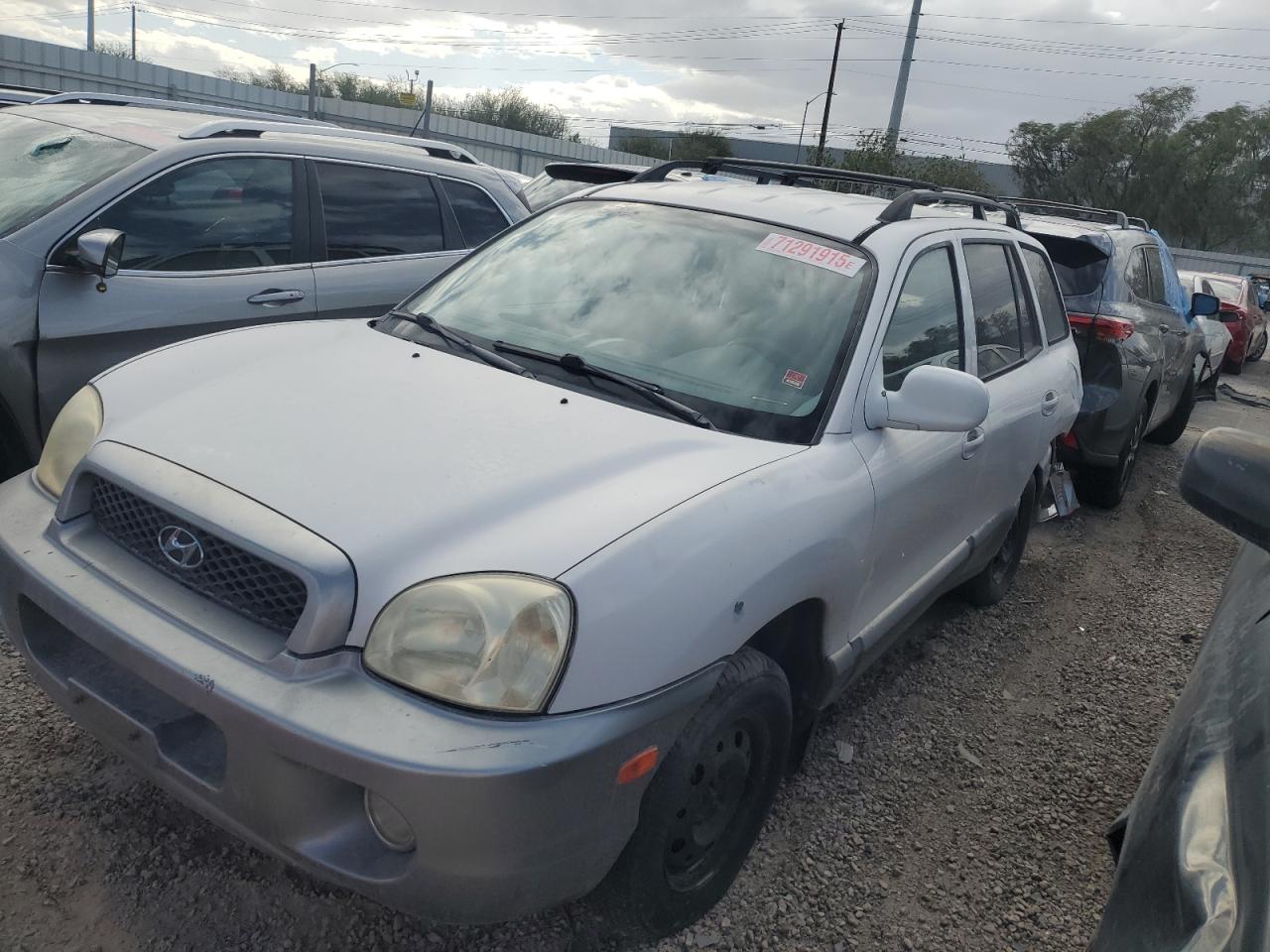2002 Hyundai Santa Fe Gls White vin: KM8SC73D92U175975