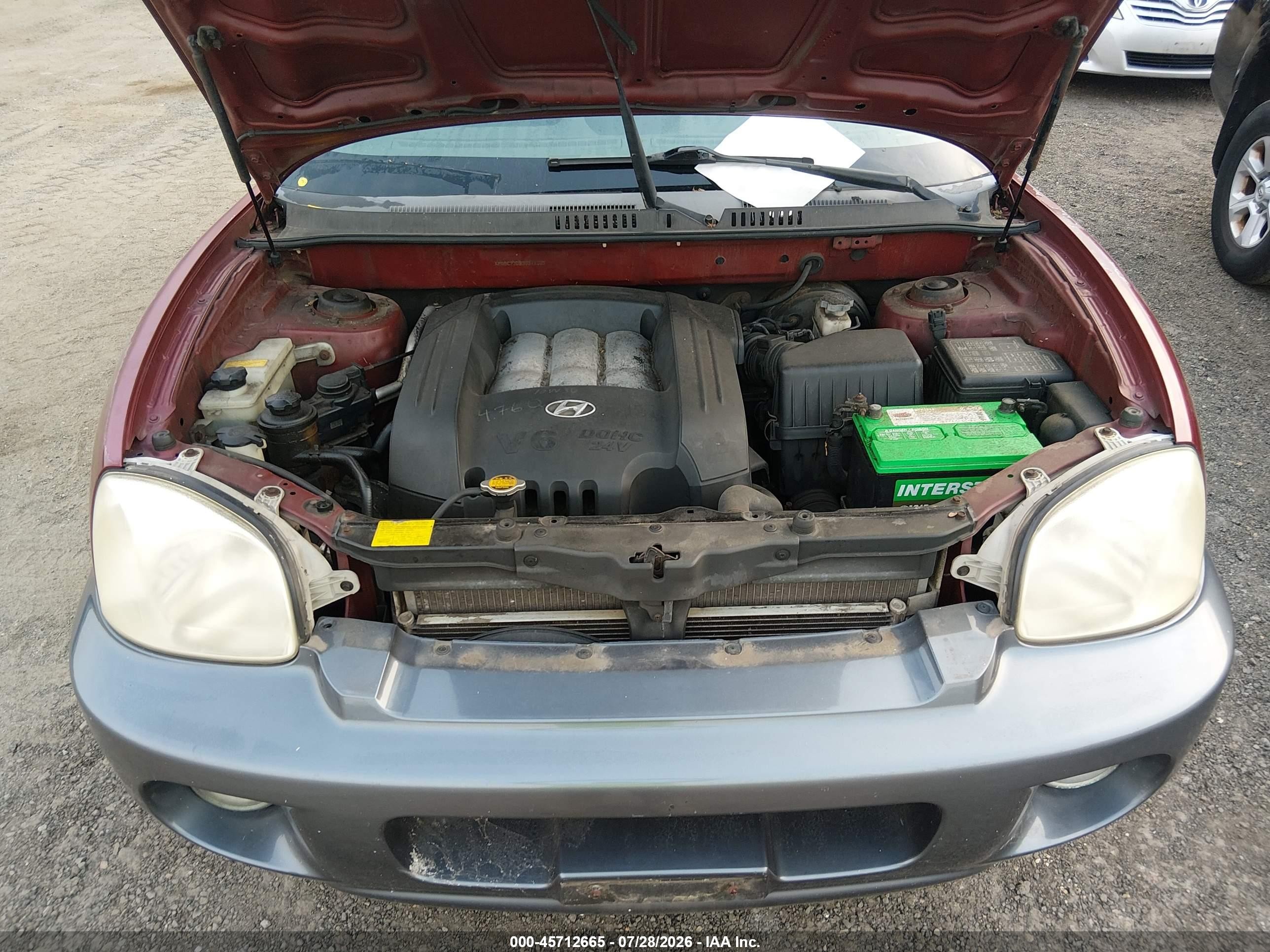 2003 Hyundai Santa Fe Gls/lx Red vin: KM8SC73D93U343325